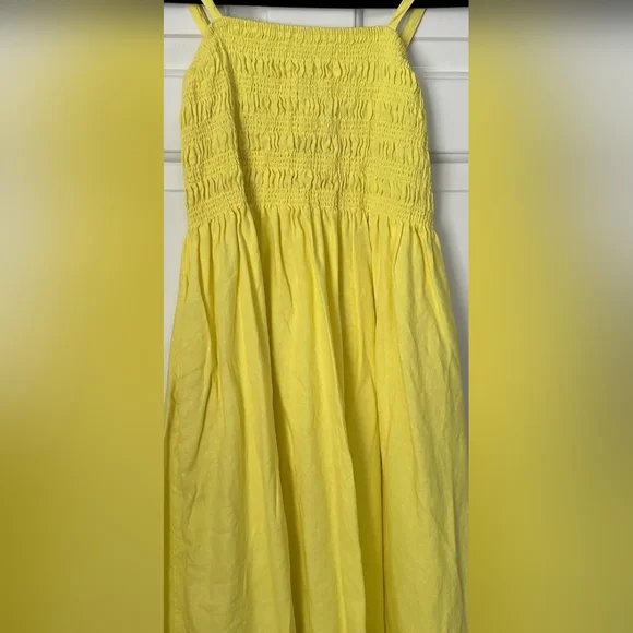 Univeral Thread Bright Yellow Spaghetti Strapped Dress - Picture 2 of 4